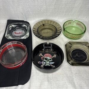 Vintage‎ Las Vegas Ashtrays Casino Restaurant Gambling Washington DC Lot Of 6 NV
